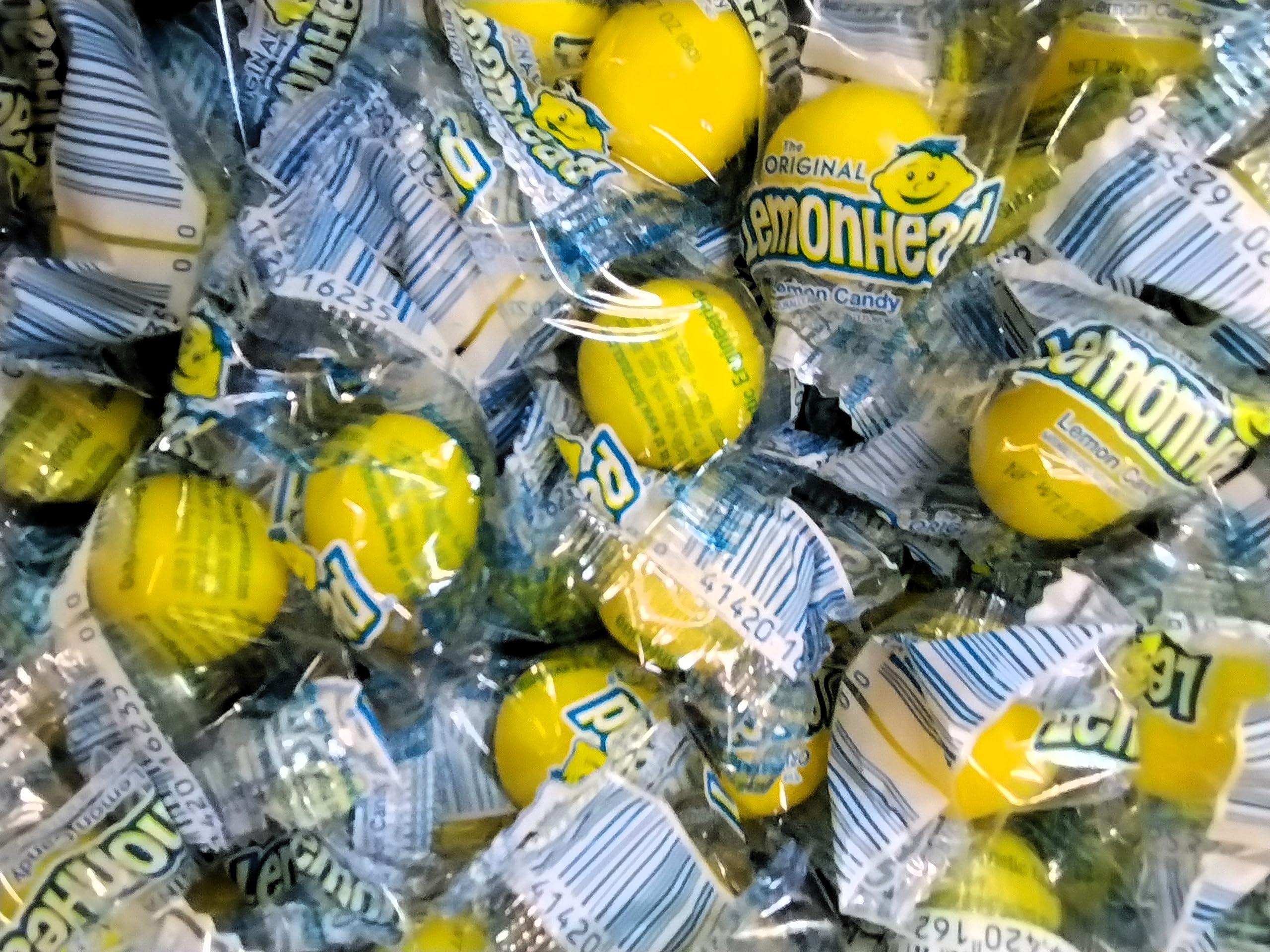 Lemon Candy - 1 lb of Individually Wrapped Sweet Sour Hard Sucking Candy