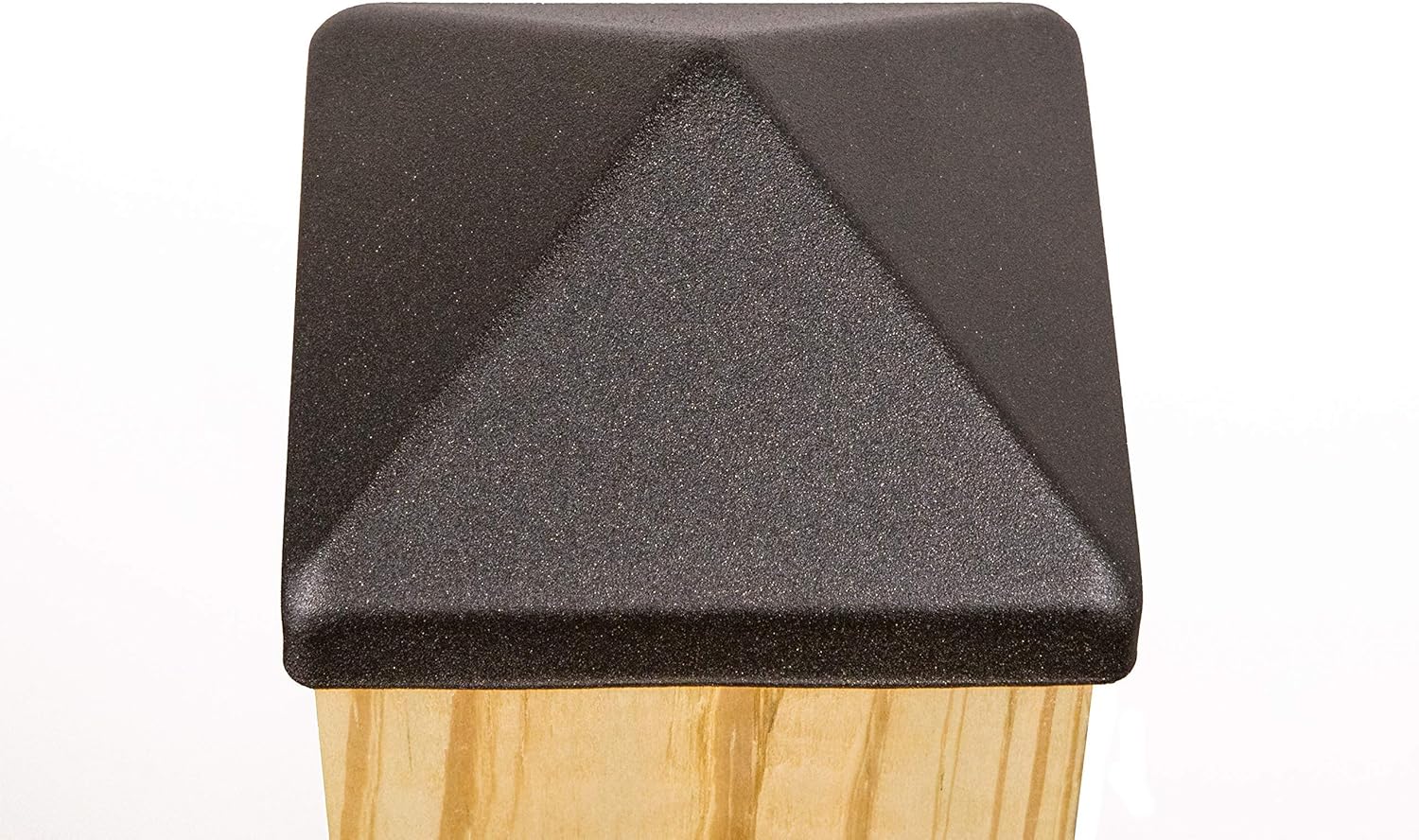 4x4 Apex Pyramid Post Cap - Matte Bronze (3 1/2" x 3 1/2") for Deck and Fence Posts (10 Pack)