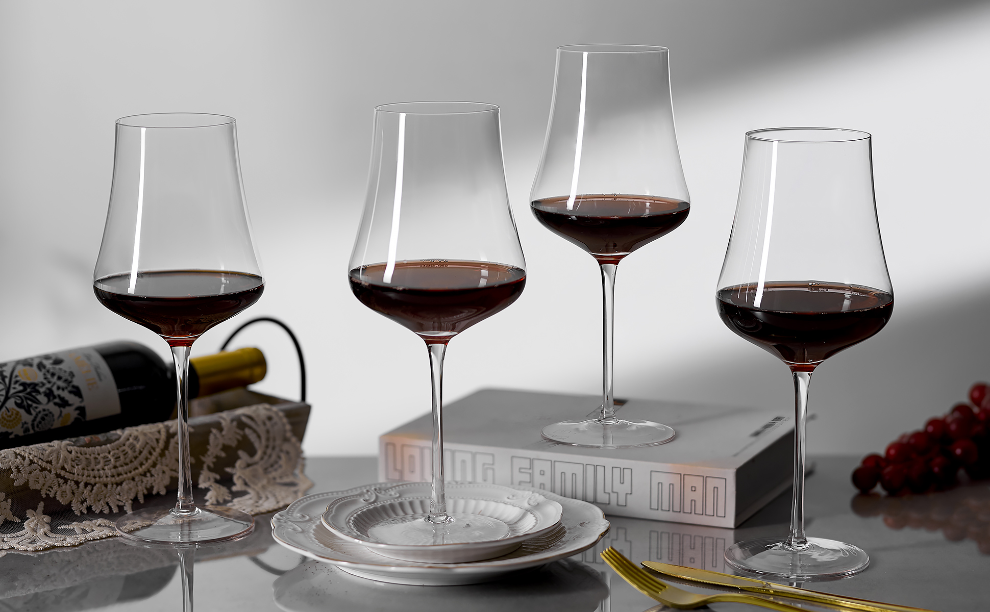 Amazon.com | Imourari Large Wine Glasses Set of 4, 25oz | 100