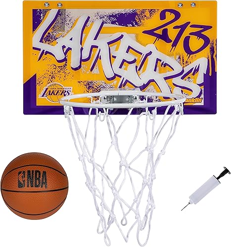 Miniatura 16 de Franklin Sports NBA Team Over the Door Aros de Baloncesto - Mini Aro de Baloncesto Interior para Niños + Juego de Pelota - Mini Aros para Fanáticos