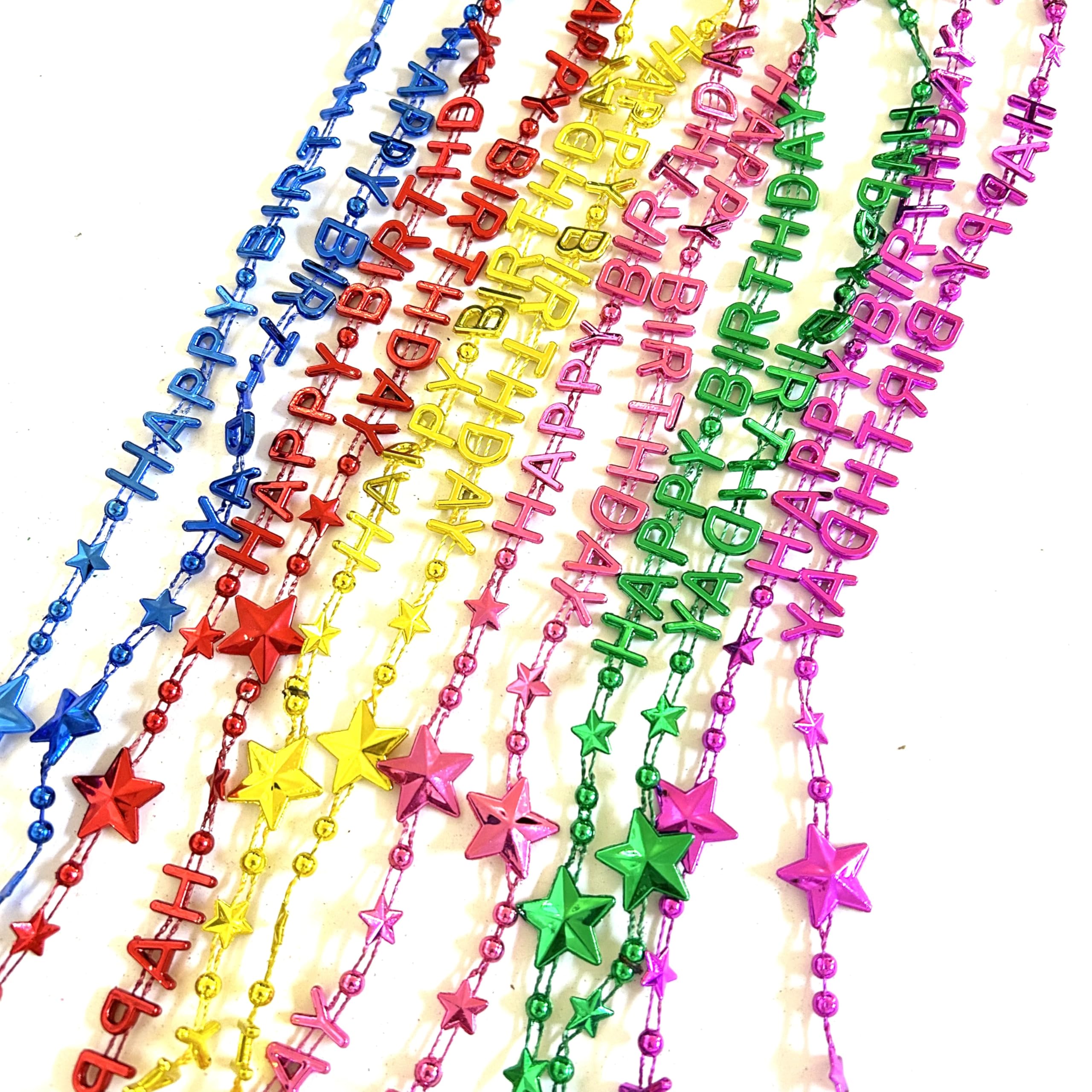 48 perline colorate per feste di compleanno, forniture per feste di compleanno