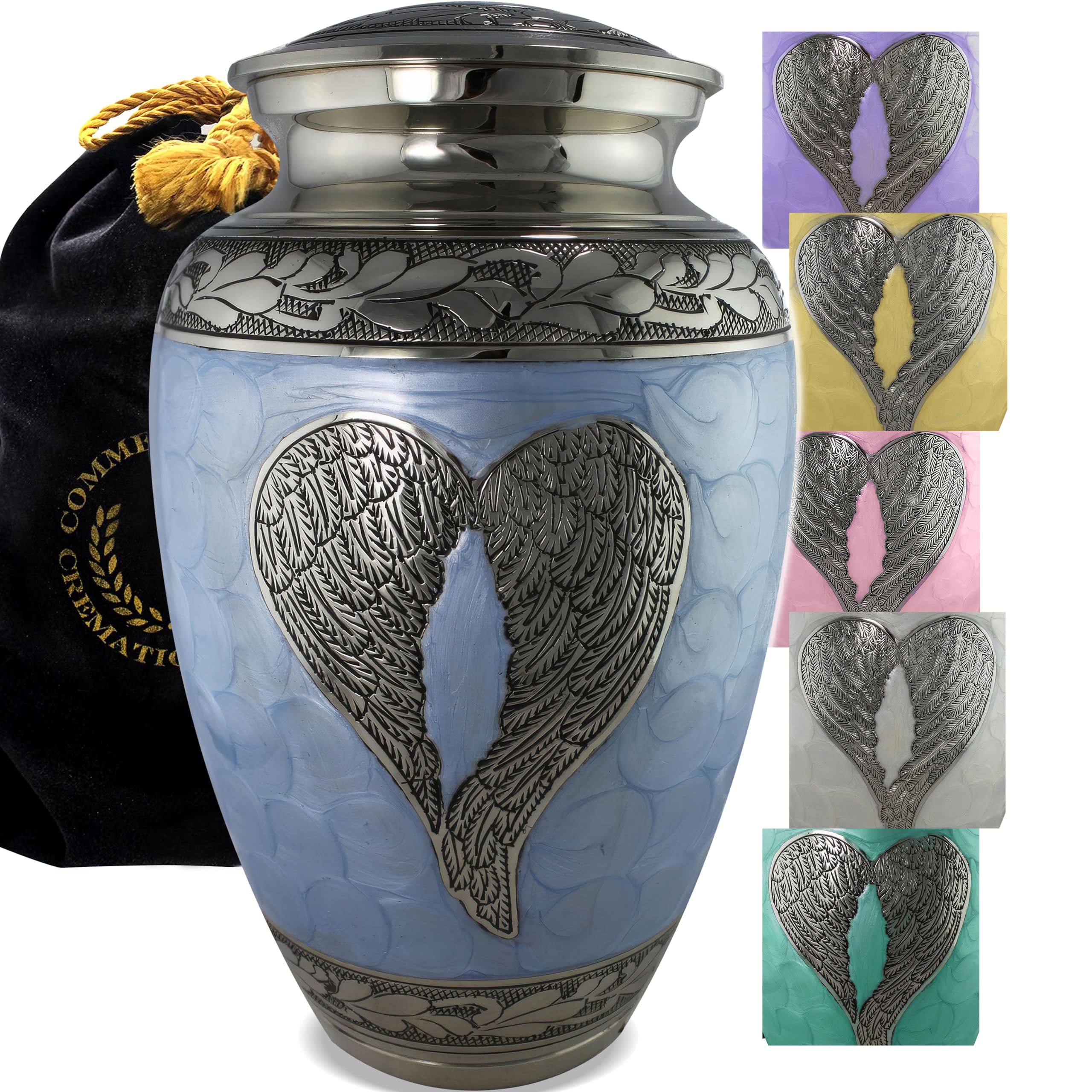 Commemorative Blue Angel Wings Urn