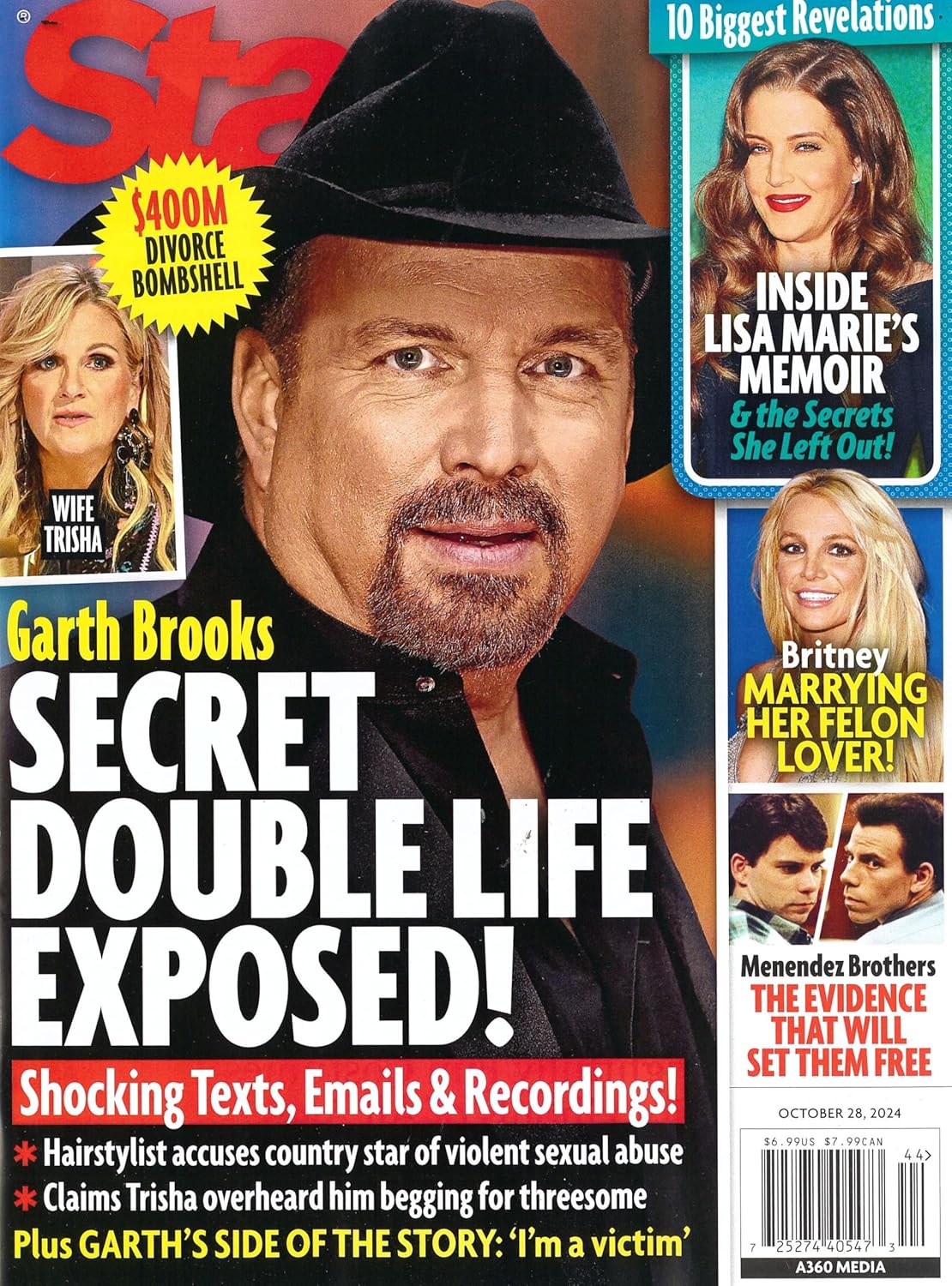 STAR MAGAZINE OCTOBER 28, 2024 GARTH BROOKS SECRET DOUBLE LIFE