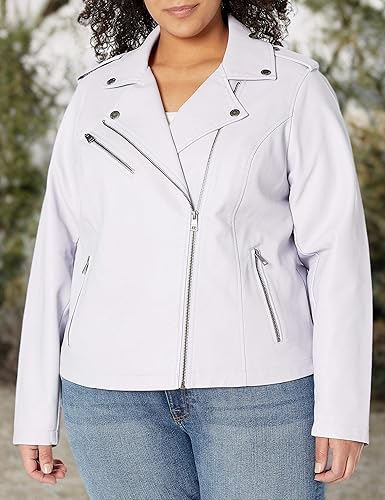 Vista 8 de Levi's - Chaqueta de Motociclista de Piel Sintética Clásica para Mujer (Talla Regular y Talla Grande)