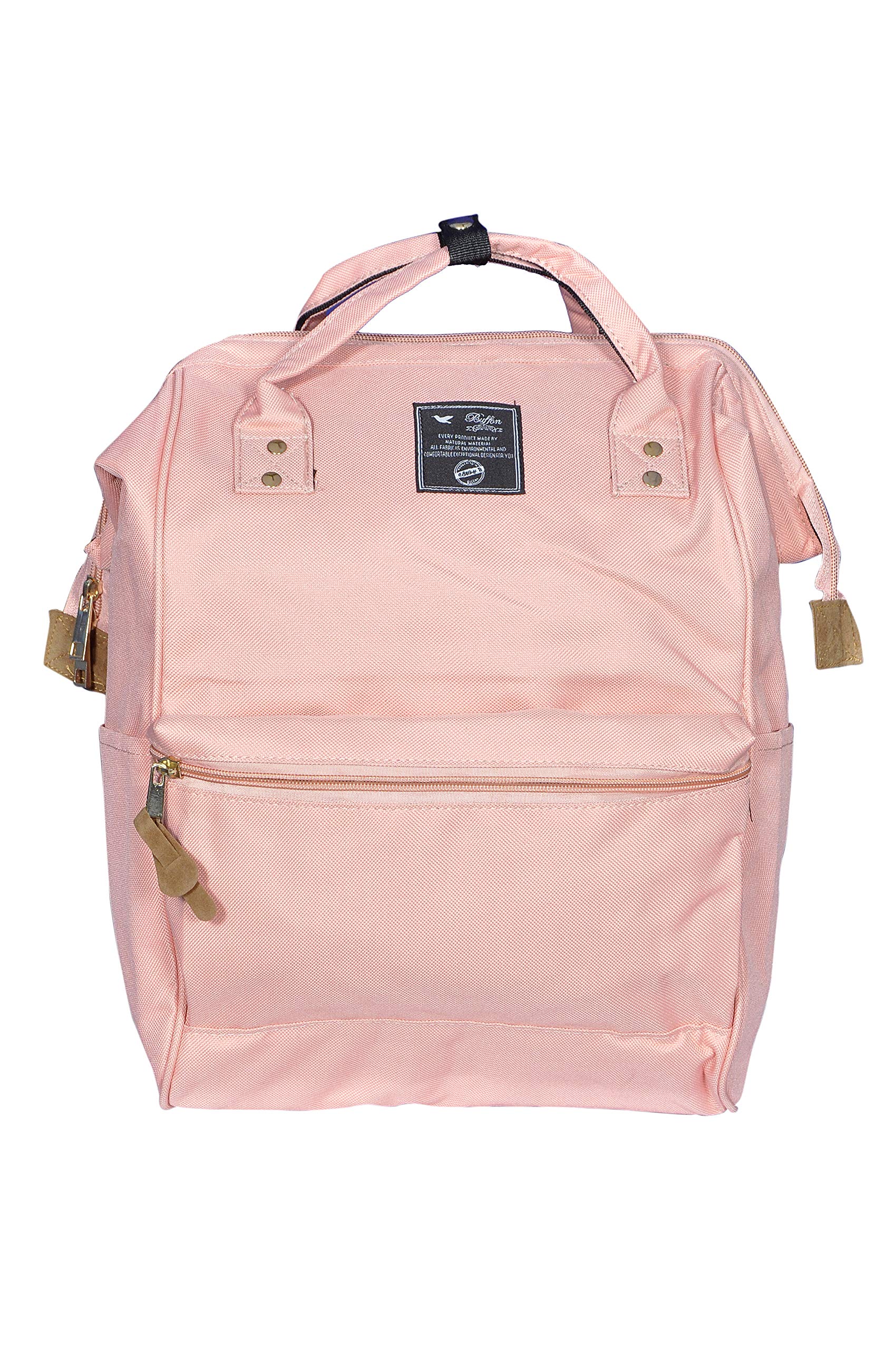 Diaper Bag Backpack Nursing Bags Diaper Maternity Backpack, Waterproof Multifunctional Diaper Backpack/Handbag, Travel Nappy Tote Bag (Peach)-image-8