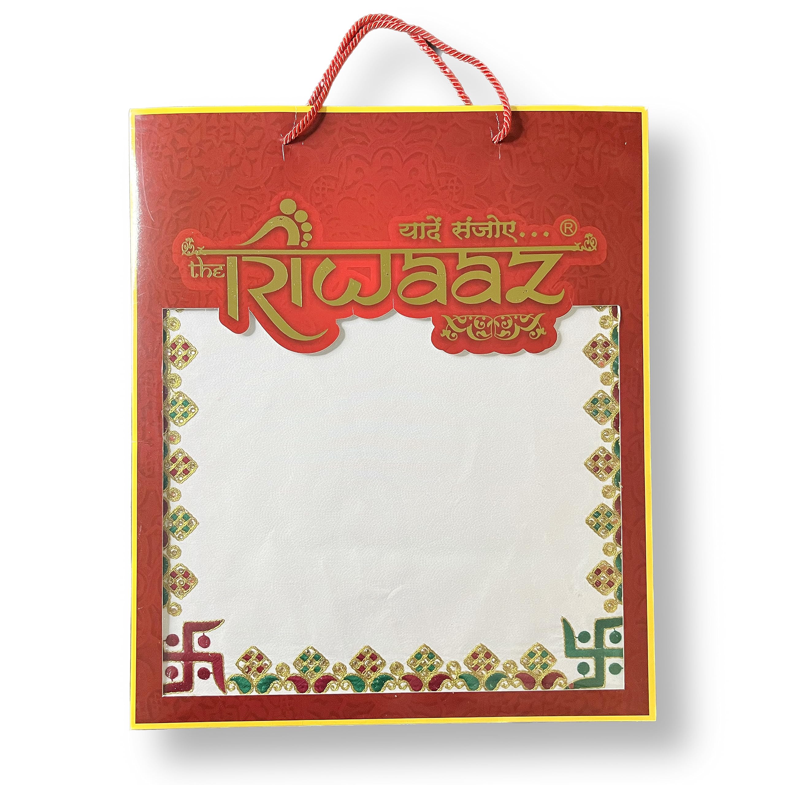 Yasamazing Kanku Pagla Rumal Cotton Embroderied Designer Rectangle Modern Heavy Silk Asan For Bride Baby Welcome Swaggat Footprint Hand Print Cloth With Carring Bag Pack of 1 (Rectangle) (riwz044)-image-49