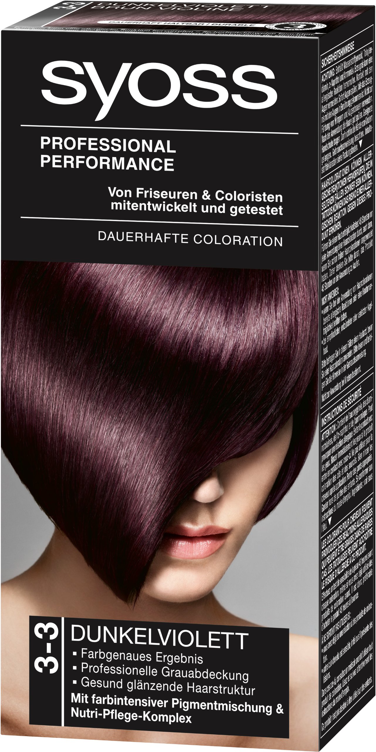 Syoss Baseline Hair Colour 3-3 Purple Brown -
