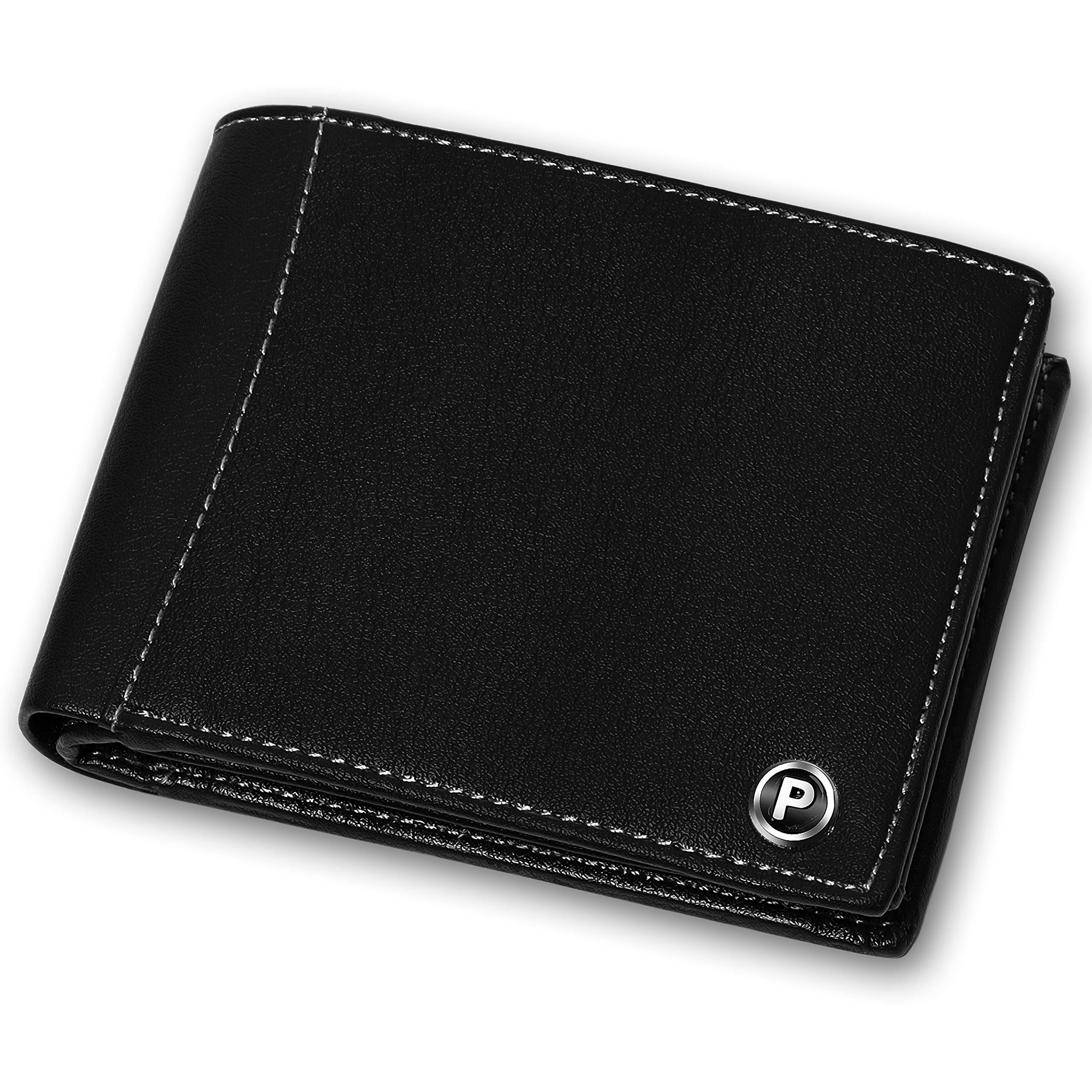PIRASOMen's Black Luxury Leather Wallet