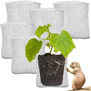 GiftExpress 1 Gallon Gopher and Vole Wire Speed Baskets, Plant Root Protector Gopher Baskets for Pests Repellent, Anti Gop...