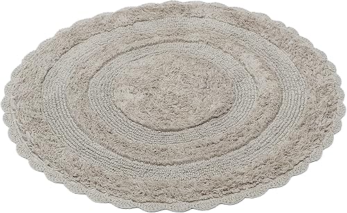 Miniatura 3 de The Home Talk Alfombra de baño de papel tisú de 17 x 24 pulgadas, antideslizante, accesorios de baño, estilo bohemio, de algodón de alta calidad,