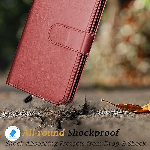 Miniatura 7 de Takfox Funda tipo cartera para iPhone 11, iPhone 11 6.1 de piel tipo cartera con ranuras para tarjetas de crédito de identificación, función atril,