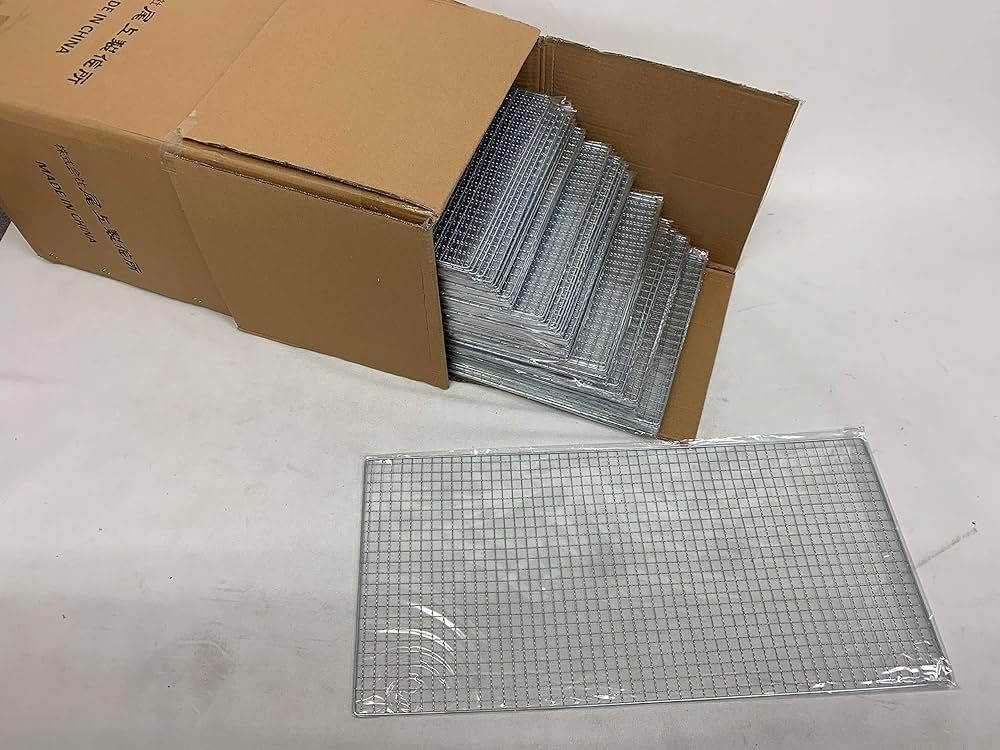 Amazon | 尾上製作所 (100枚入)使い捨てBBQネット2961 中 | 尾上