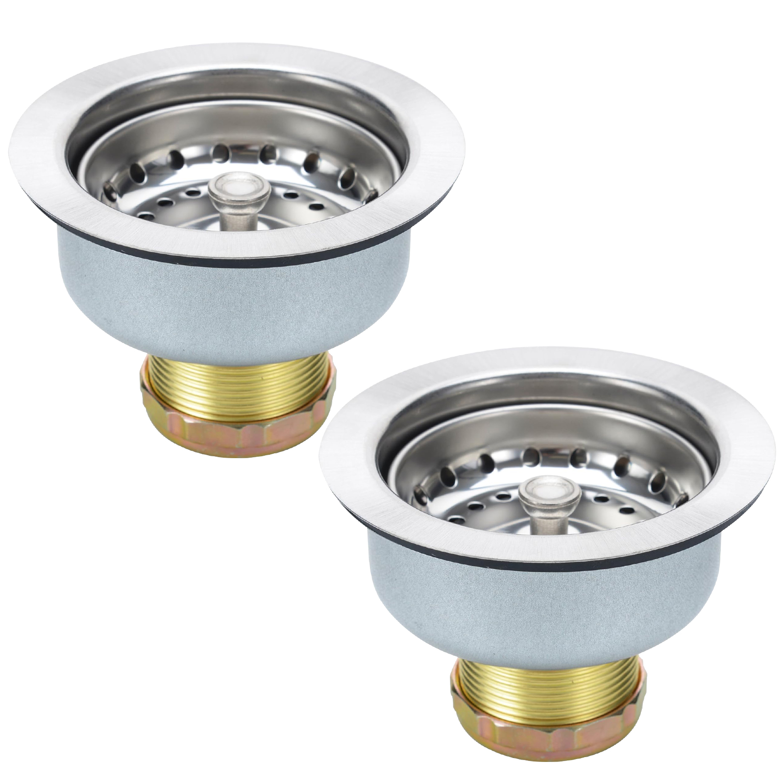 Colador para desagüe de fregadero de acero inoxidable 3.5 pulg miniatura 7