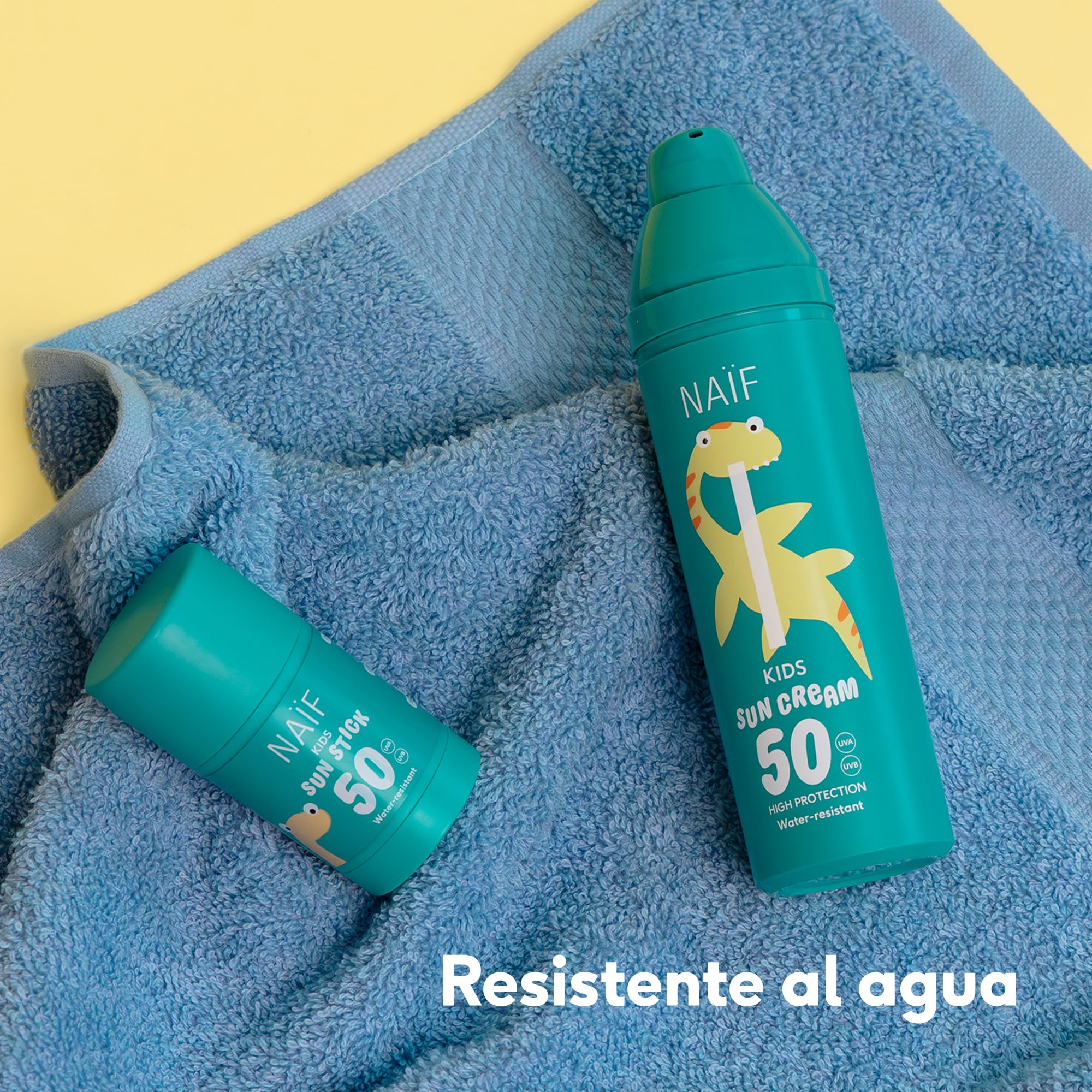 Naïf - Protector solar en barra para niños - FPS 50 - A partir de 3 años - Protección UVA y UVB - Resistente al agua - Dermatológicamente probado - Sin microplásticos - Sin perfume- 15g — view 5