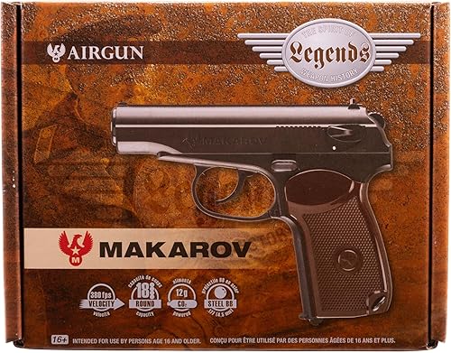 Vista 5 de Umarex Legends Makarov - Pistola de aire para pistola BB calibre .177