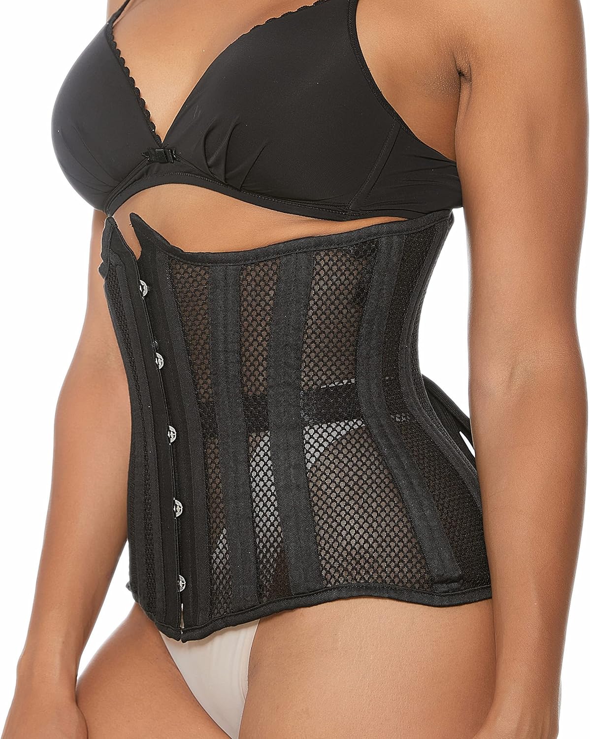 Women Heavy Spiral 26 Steel Boned Underbust Corset Satin Heavy Duty Waist Training Shaper Cincher - Image 3