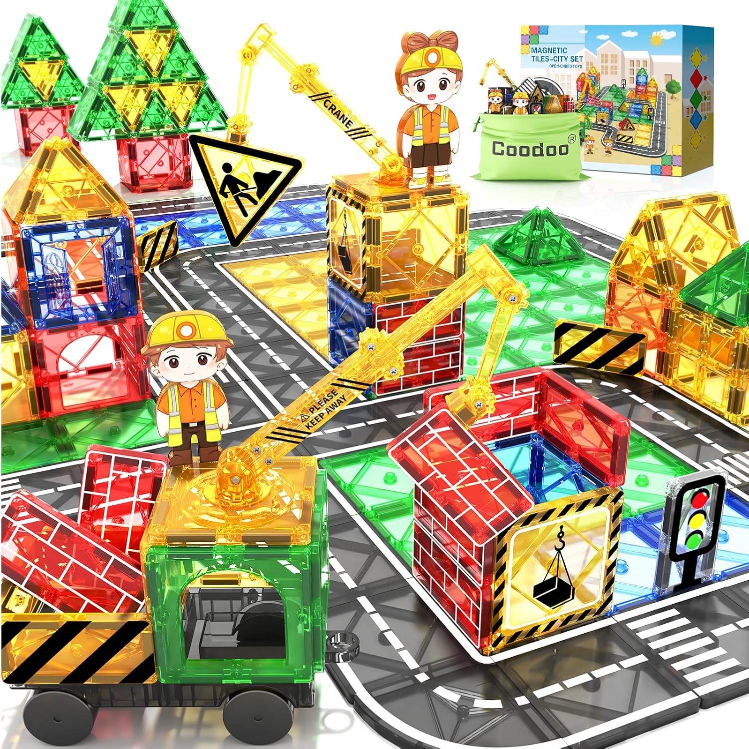 Magnetic Tiles Road