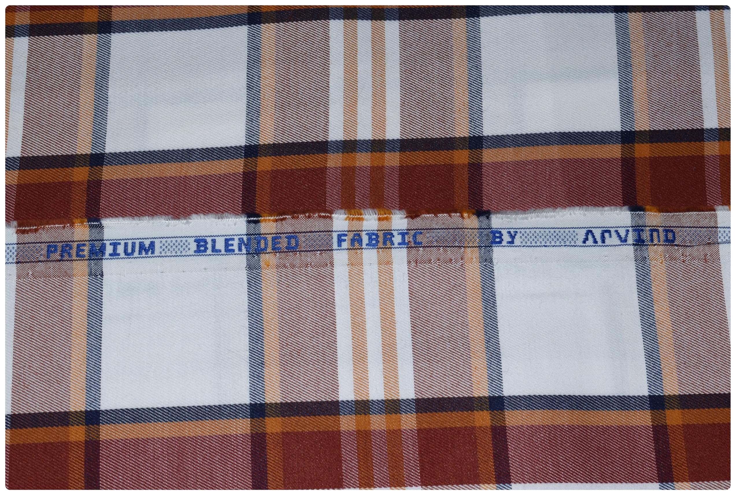 Men's Cotton Poly Blend Checkered Unstitched Shirt Fabric (PC27Q1)-image-23