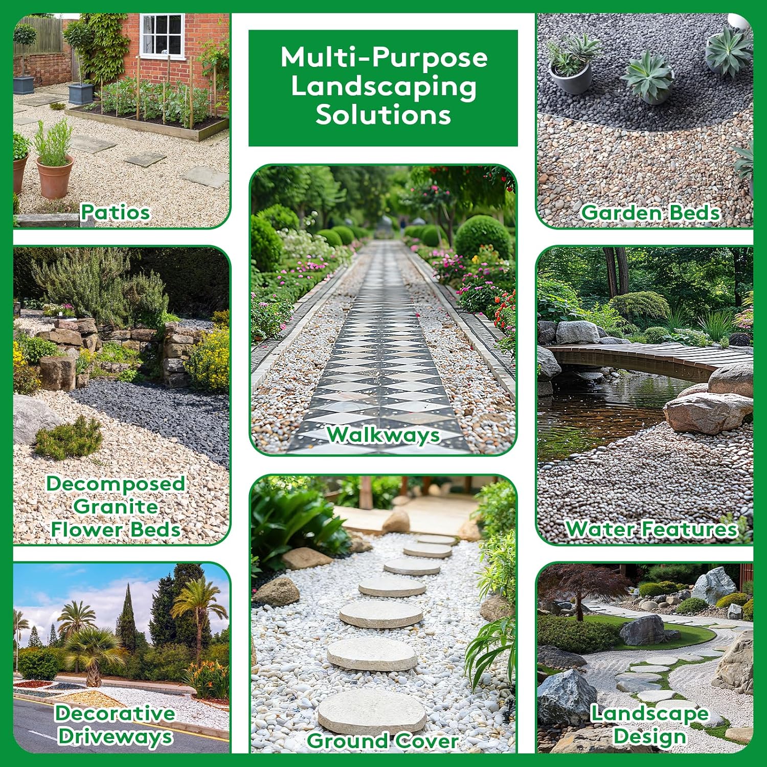 Rock Glue, Mulch Glue for Landscaping 1.06 Gallon – Concentrated Gravel Binder & Stone Adhesive for Gravel,Pebbles– Clear Stabilizer for Landscape, Walkways, Patios, Driveways