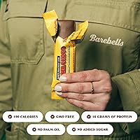 Vista 3 de Barebells Caramel Choco Barras de proteína blandas, chocolate y caramelo, 12 barras, 1.9 oz, 0.56 oz de proteínas, chocolate esponjoso, 0.07 oz