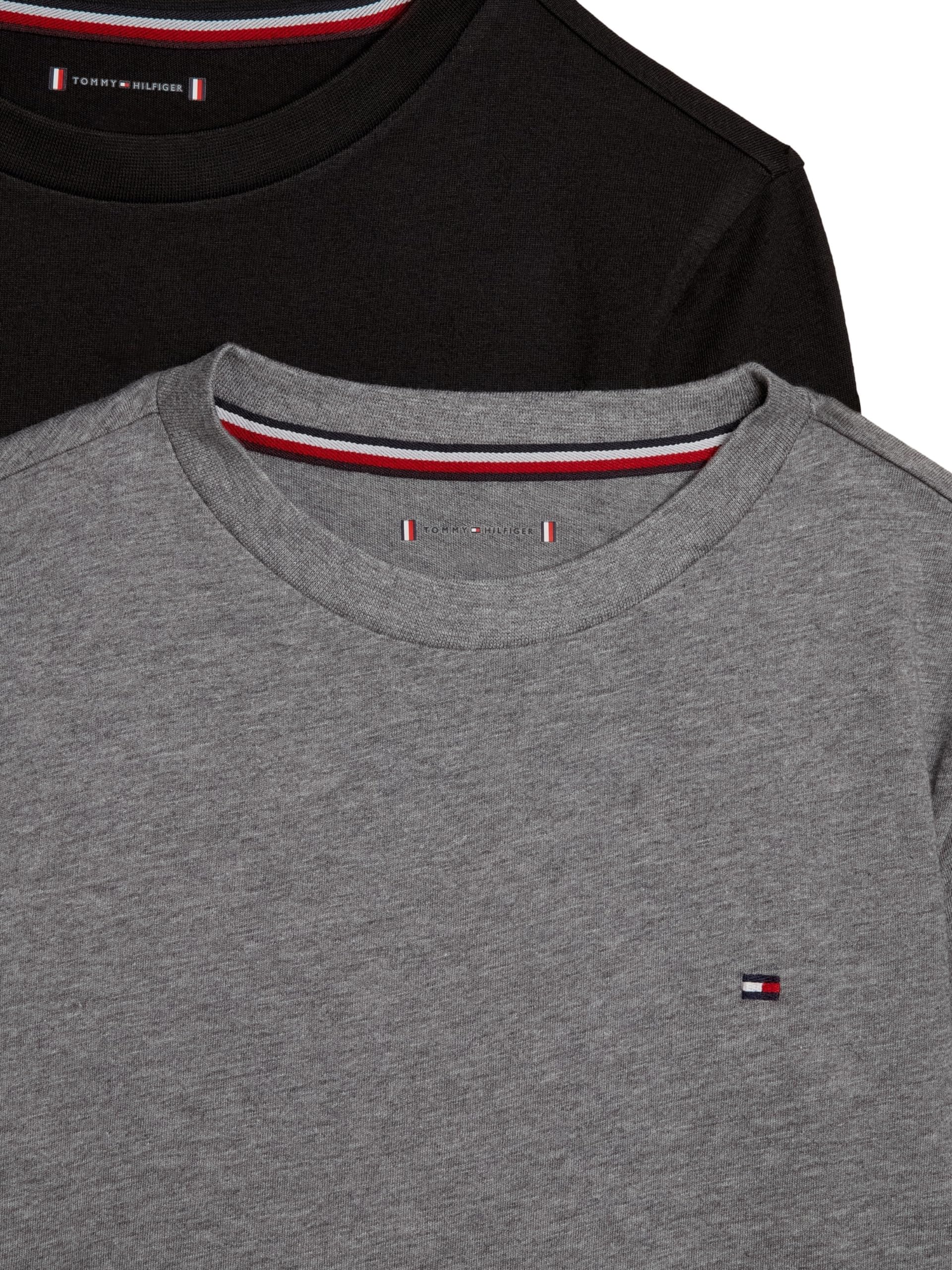Tommy Hilfiger Jungen 2p Cn Tee Ls Ub0ub00309 Langarm T-Shirts (2er Pack)