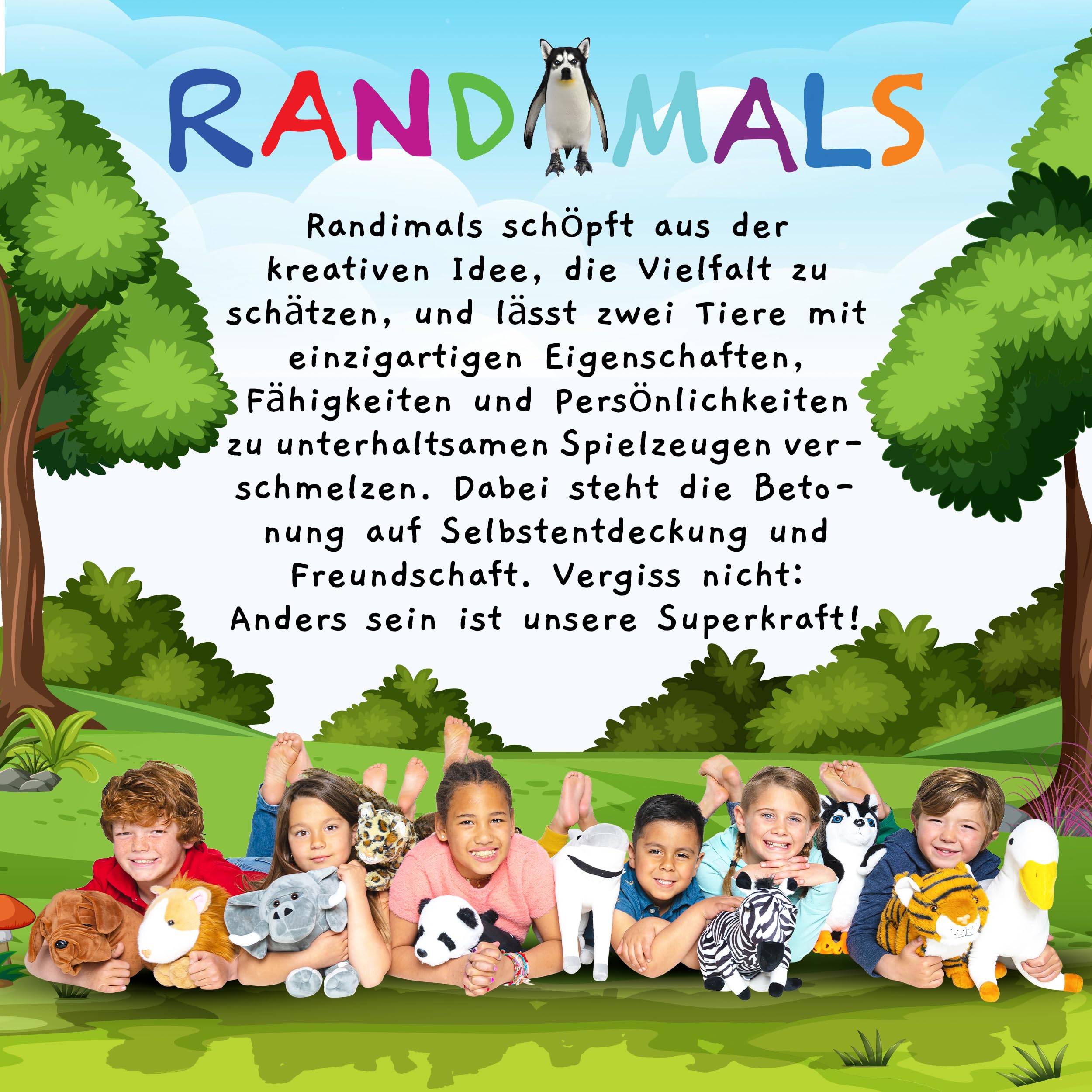 Randimals B-Rex Dino Plüschtier & Biene Kuscheltier Hybrid - B-Rex & Stofftier Biene Plüschtiere - Knuddeliges Kuscheltier T-Rex & Biene - Niedliche Plüschtiere Freundschaft & Abenteuer