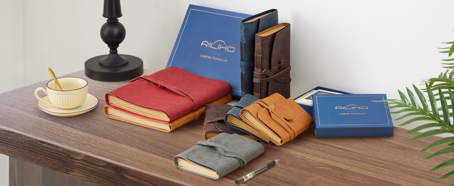 Amazon.com : RILIHO Leather Journal Notebook - Genuine Leather