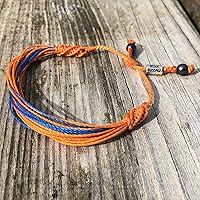 Vista 139 de Colorful Bracelet for Men and Women with Hematite Stones: Handmade Designer Adjustable Multistrand String Knotted Macrame Friendship Bracelet