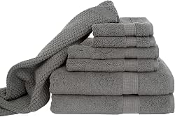 Blake Deluxe 7 Piece Bath Towel and Bath Mat Set