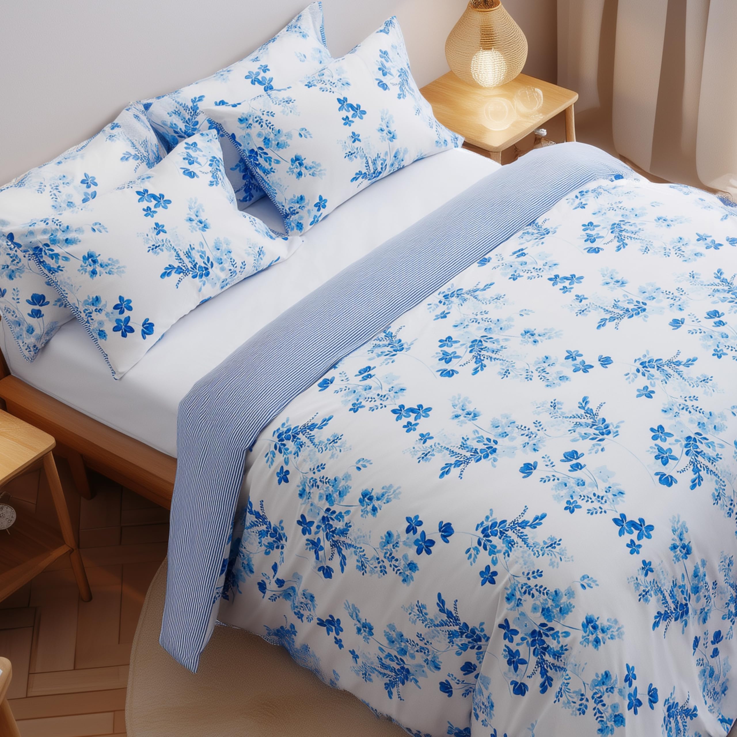 Housse De Couette 140x200 Coton Ado Fille Parure de Lit Enfant