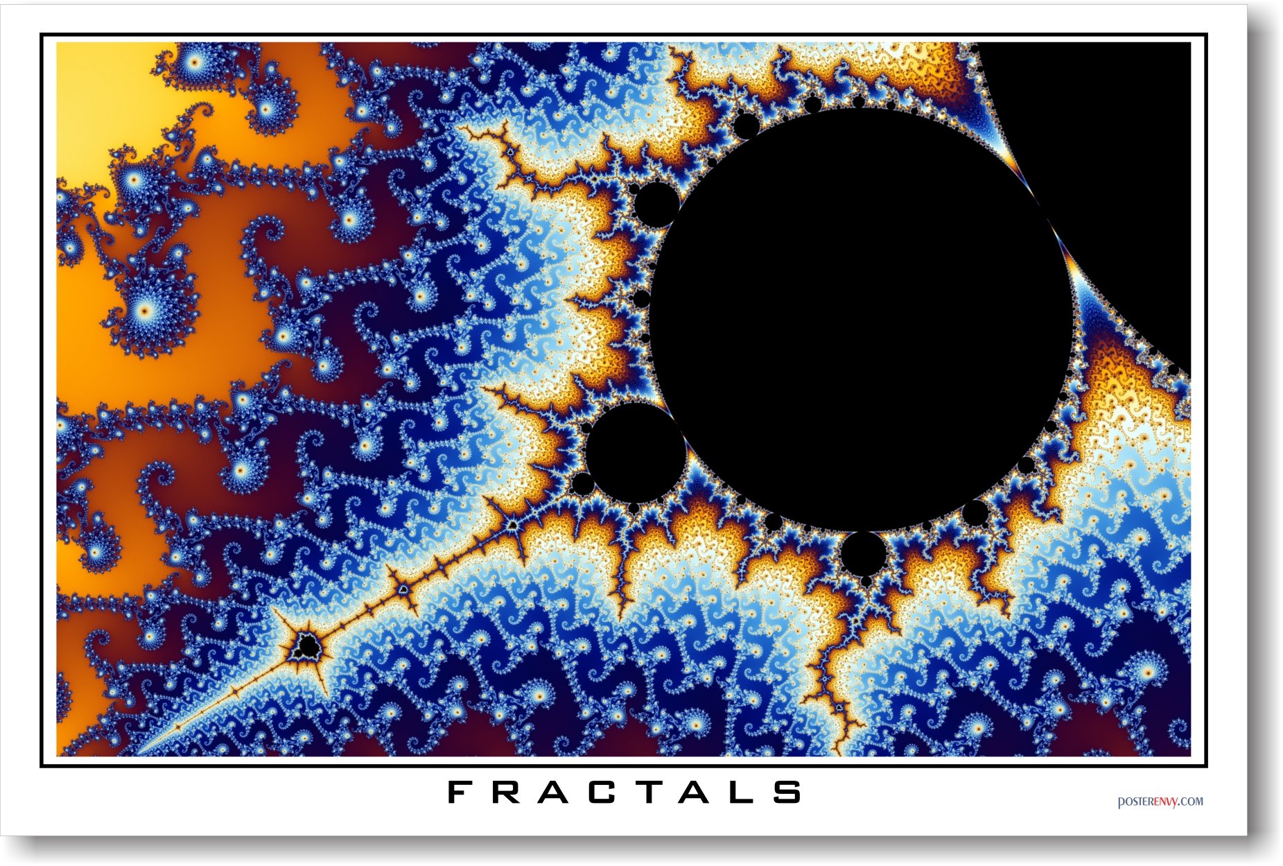 Fractals #3 - NEW Math and Science Poster