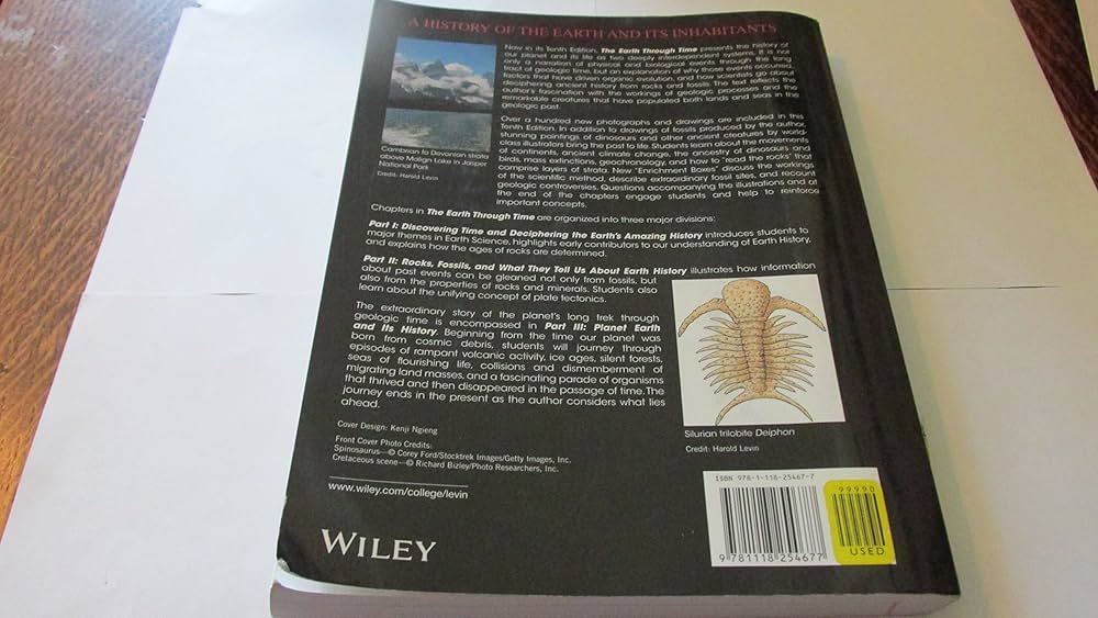 Amazon.com: The Earth Through Time: 9781118254677: Levin, Harold L