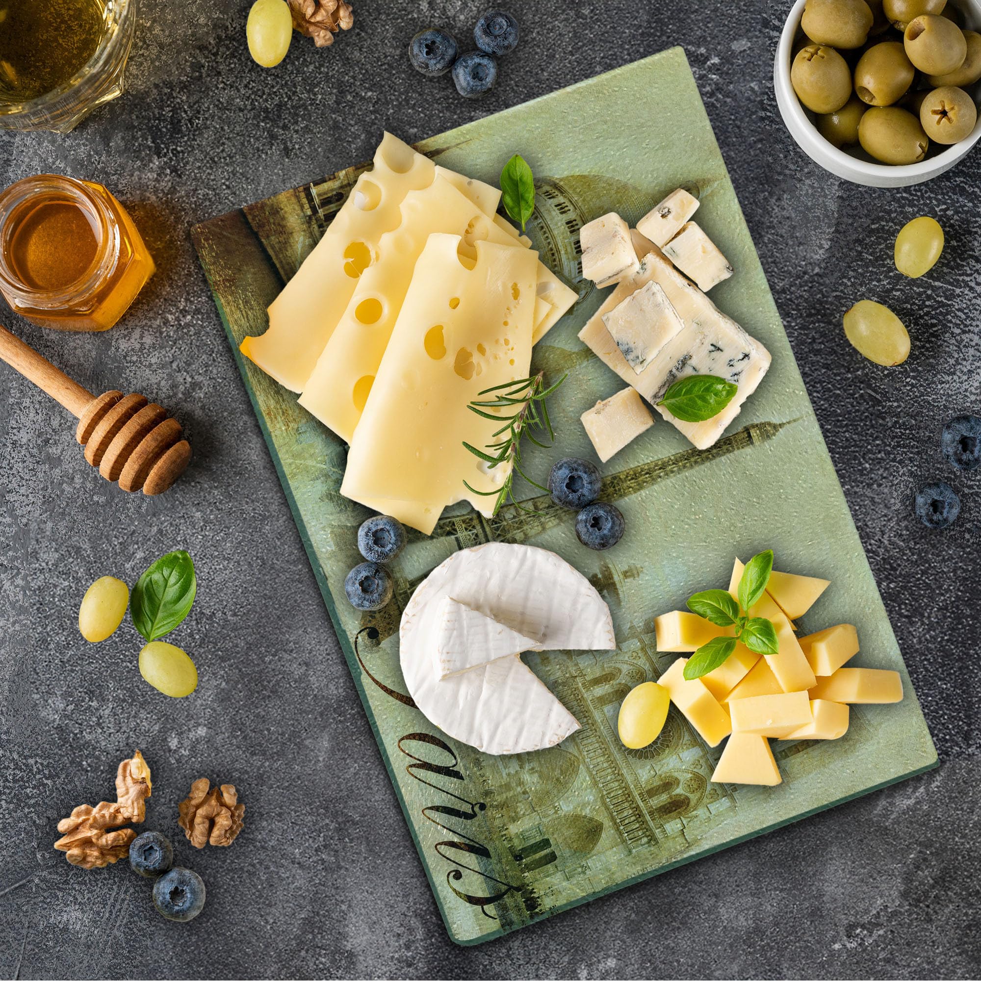 Amazon.co.jp: Ambesonne パリ カッティングボード ヴィンテージ