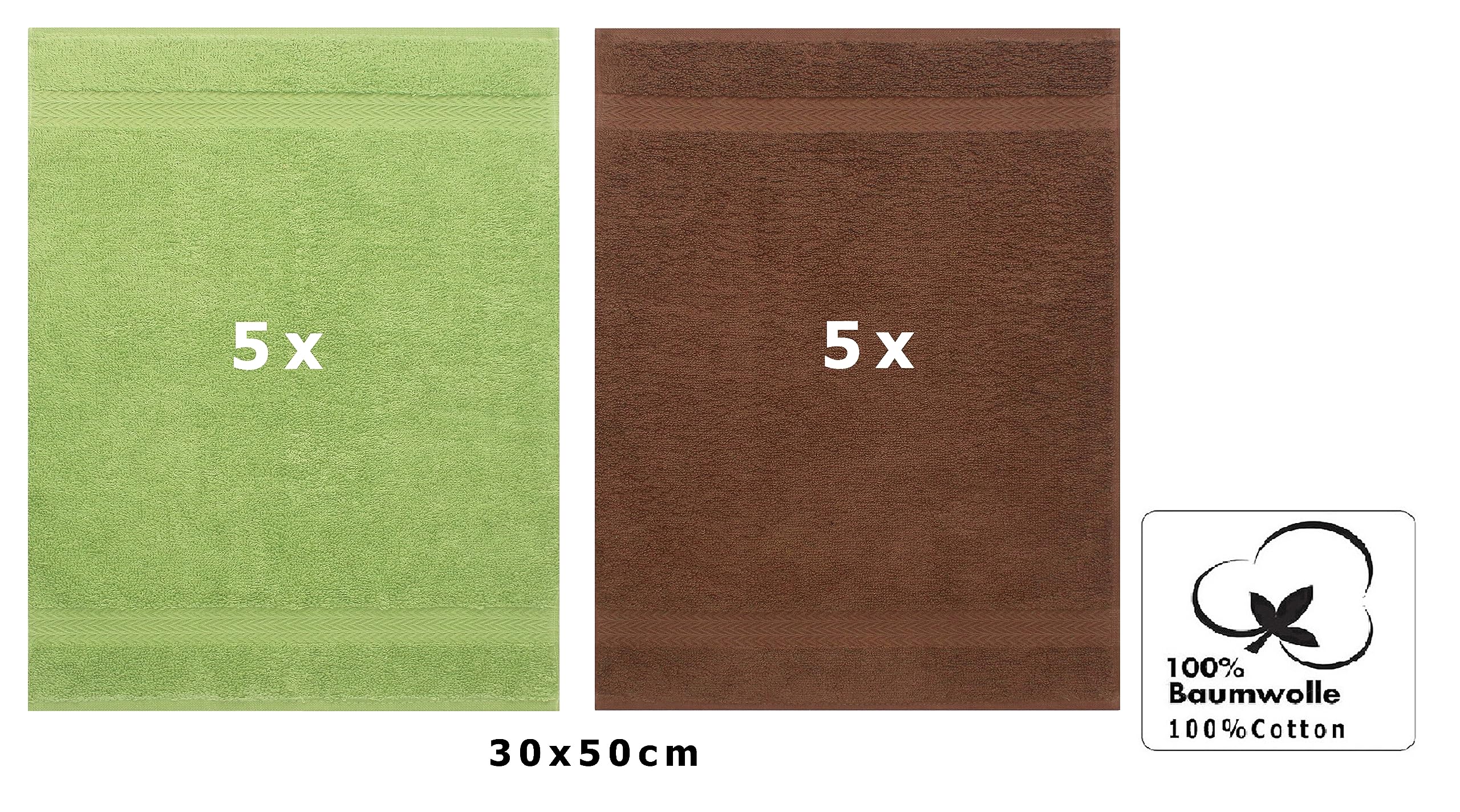 Betz Lot de 10 serviettes d'invités PREMIUM 30x50 cm orangé sang Betz Lot de 10 serviettes d'invités PREMIUM 30x50 cm orangé sang