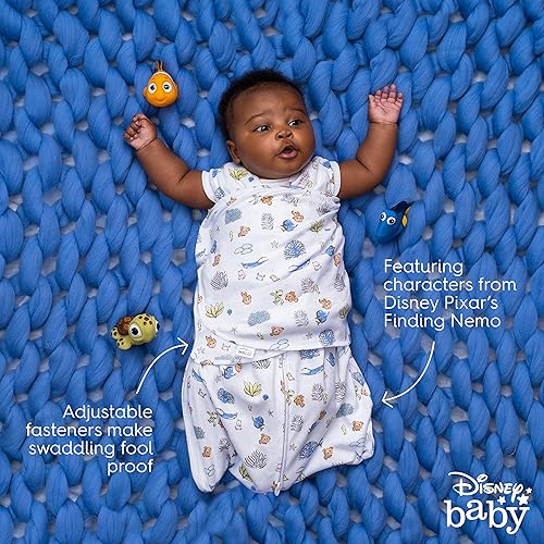 Miniatura 4 de HALO Disney Baby Finding Nemo Saco de dormir con manta de arropar 100% algodón, Manta de poner ajustable en 3 direcciones, Gran Barrera de Coral,