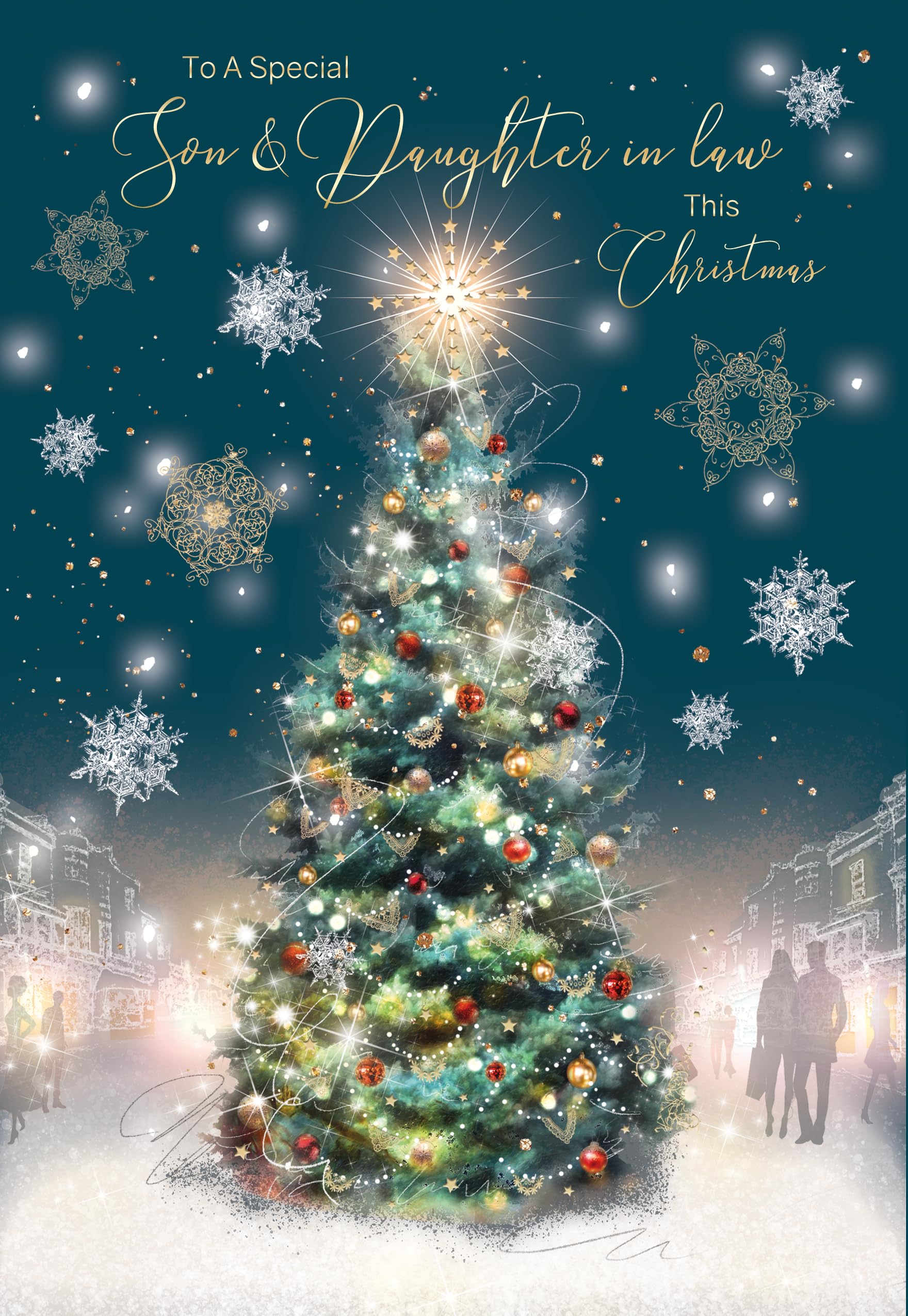 Cherry Orchard Wonderful Son and Daughter in Law Christmas Card