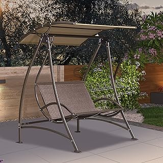 Amazon Com Porch Swings Fabric Porch Swings Patio Seating Patio Lawn Garden