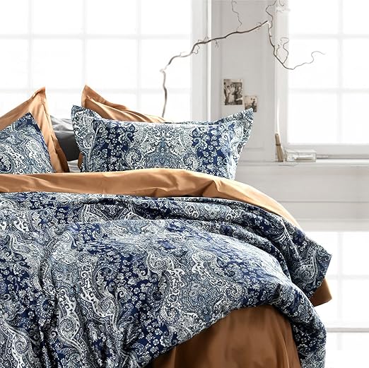 Eikei Home Damask Medallion Luxury Duvet Quilt Cover Boho