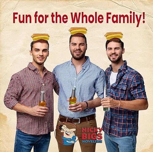 Miniatura 6 de Nicky Bigs Novelties Diadema con gorro de comida pequeña Accesorio de disfraz de vendedor Diadema divertida para adultos