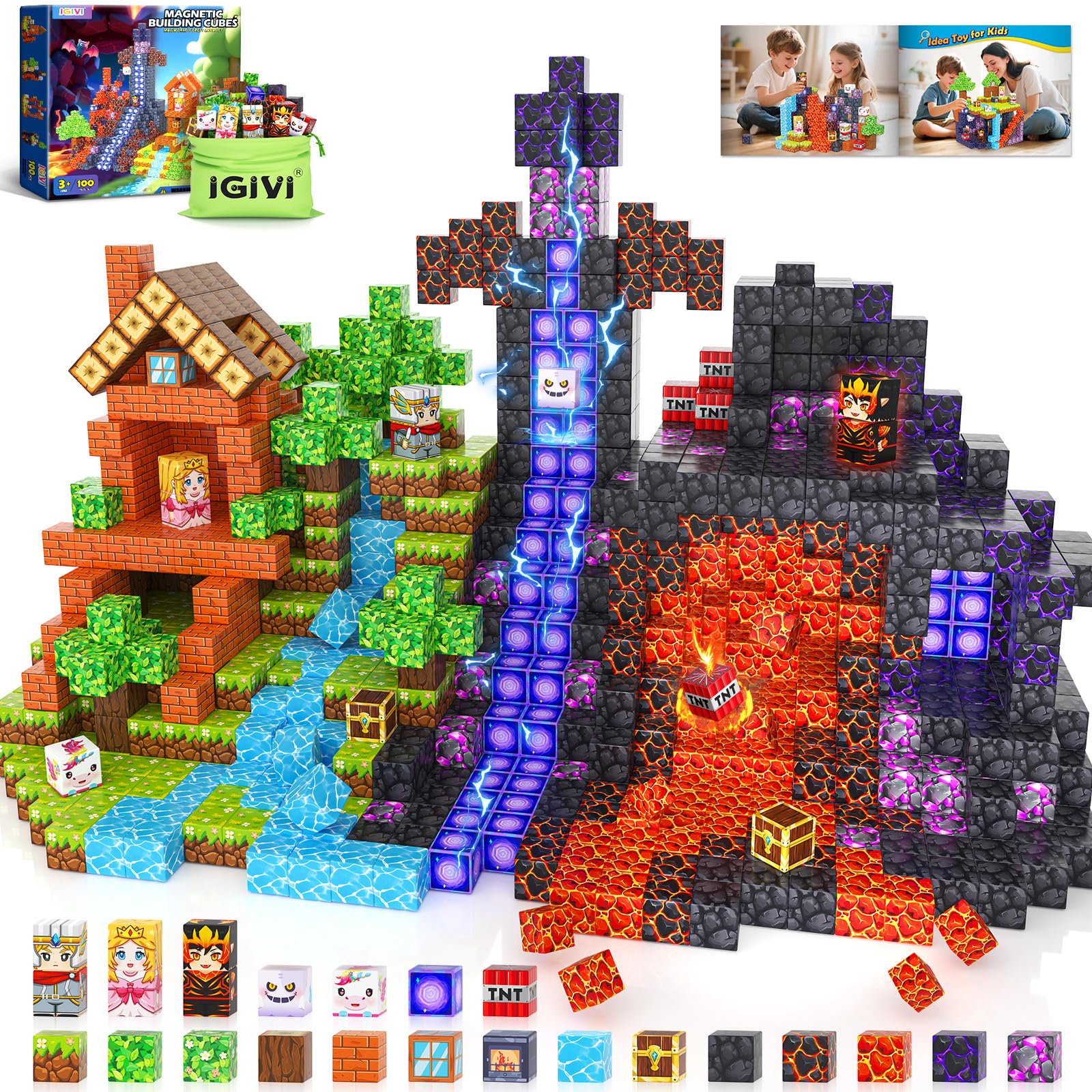 STUDIO ZUND （12枚組BOX ）/ MAGMA マグマ Amazon.com: Magnetic Blocks - Build Mine 3D Magworld Forest Lava