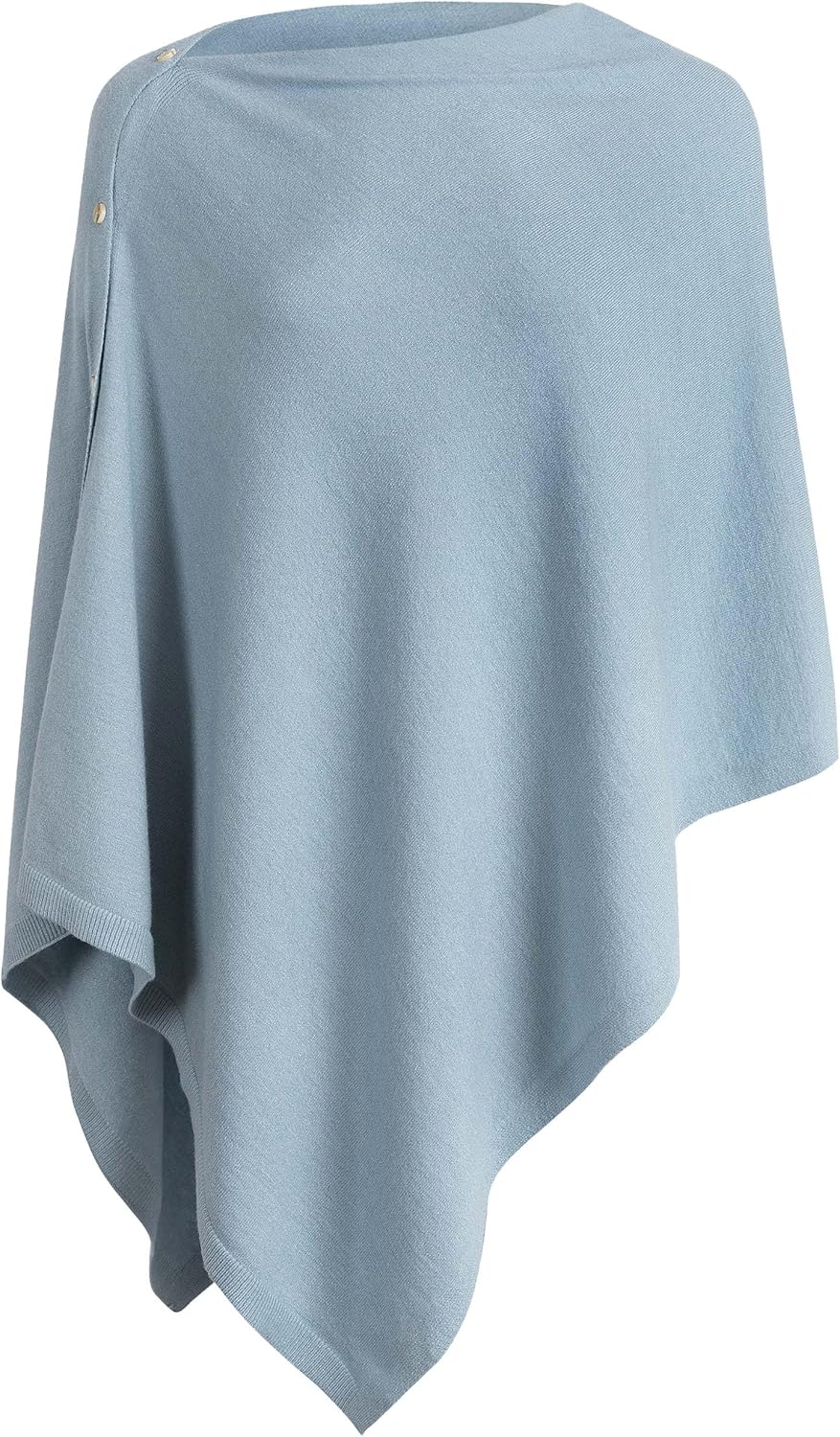 PULI Women's Versatile Knitted Shawls Scarf Poncho Sweater with Buttons Lightweight Spring Summer Fall Wraps