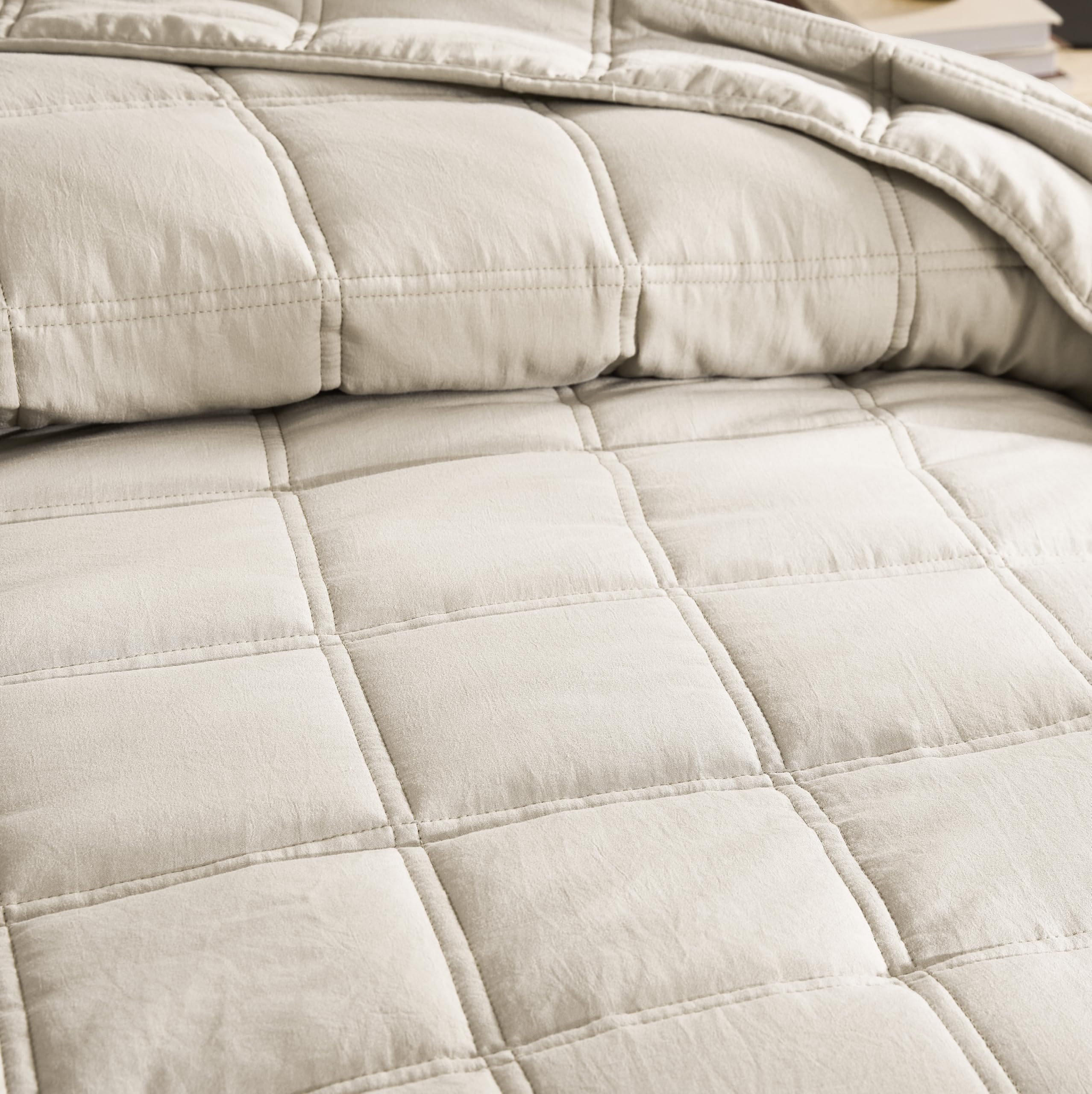 R.SHARE Copriletto Matrimoniale Estiva, Trapunta Matrimoniale Primaverile 300×270 cm Grano, Trapuntino Leggero Coperta Divano Letto Multiuso Mezza stagione, Microfibra Morbido Confortevole OEKO