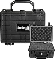 Vista 1 de Bushnell Estuche rígido compacto impermeable de 9 pulgadas para binoculares, óptica, equipo, a prueba de golpes y listo para TSA (negro)
