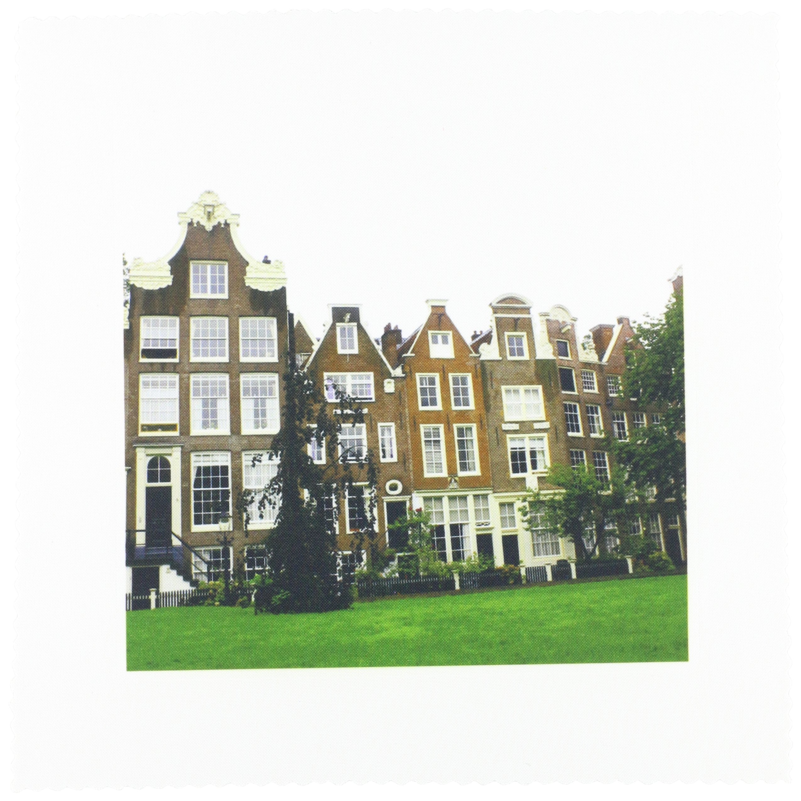 3dRose LLC All Woman Community in Amsterdam Which is Said to be The Cleanest Place in All of Europe, 10 by 10-Inch Quilt, Square