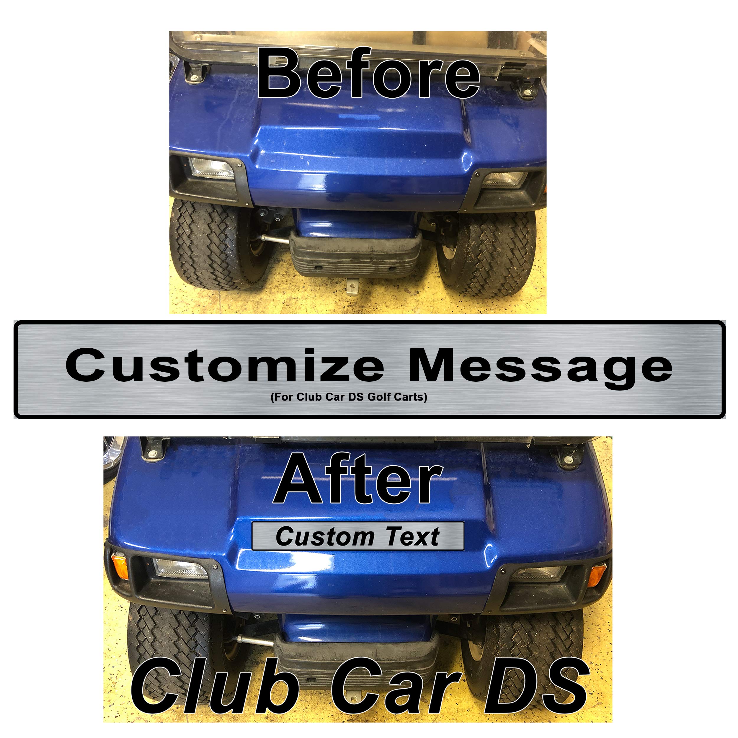Amazon.com: Custom Laser Engraved Club Car DS Nameplate Brushed