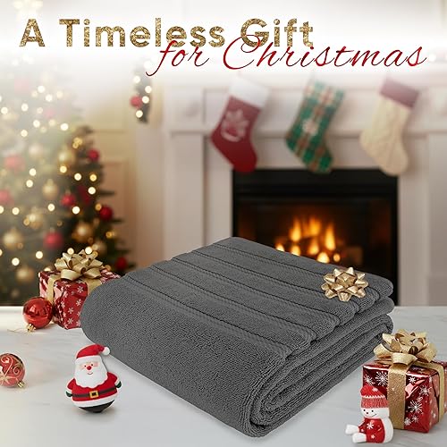 Miniatura 2 de American Soft Linen - Toallas de baño grandes de 35 x 70 pulgadas, toalla de baño de 100% algodón turco, toallas de baño para baño, playa y piscina,