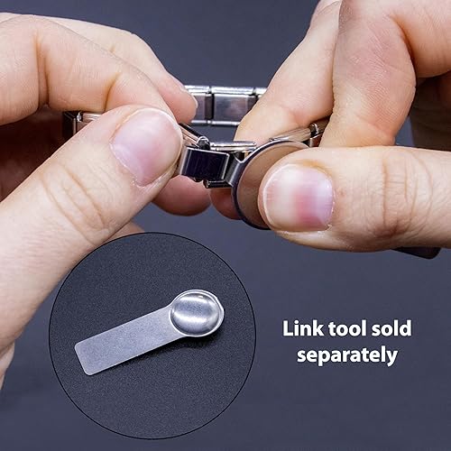 Miniatura 7 de Fablinks Dijes de pulsera italianos de acero inoxidable de 0.354 in, joyería de eslabones para mujer, bandera de país del orgullo étnico, eslabones