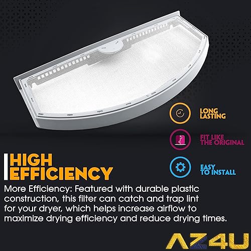 Miniatura 3 de AZ4U Filtro de pelusa de repuesto para General Electric (GE) HotPoint WEO3X23881 GTD42EASJ2WW GTX22EASK0WW GTD42GASJ0WW HTX21EASK0WW GTD45EASJ0WS