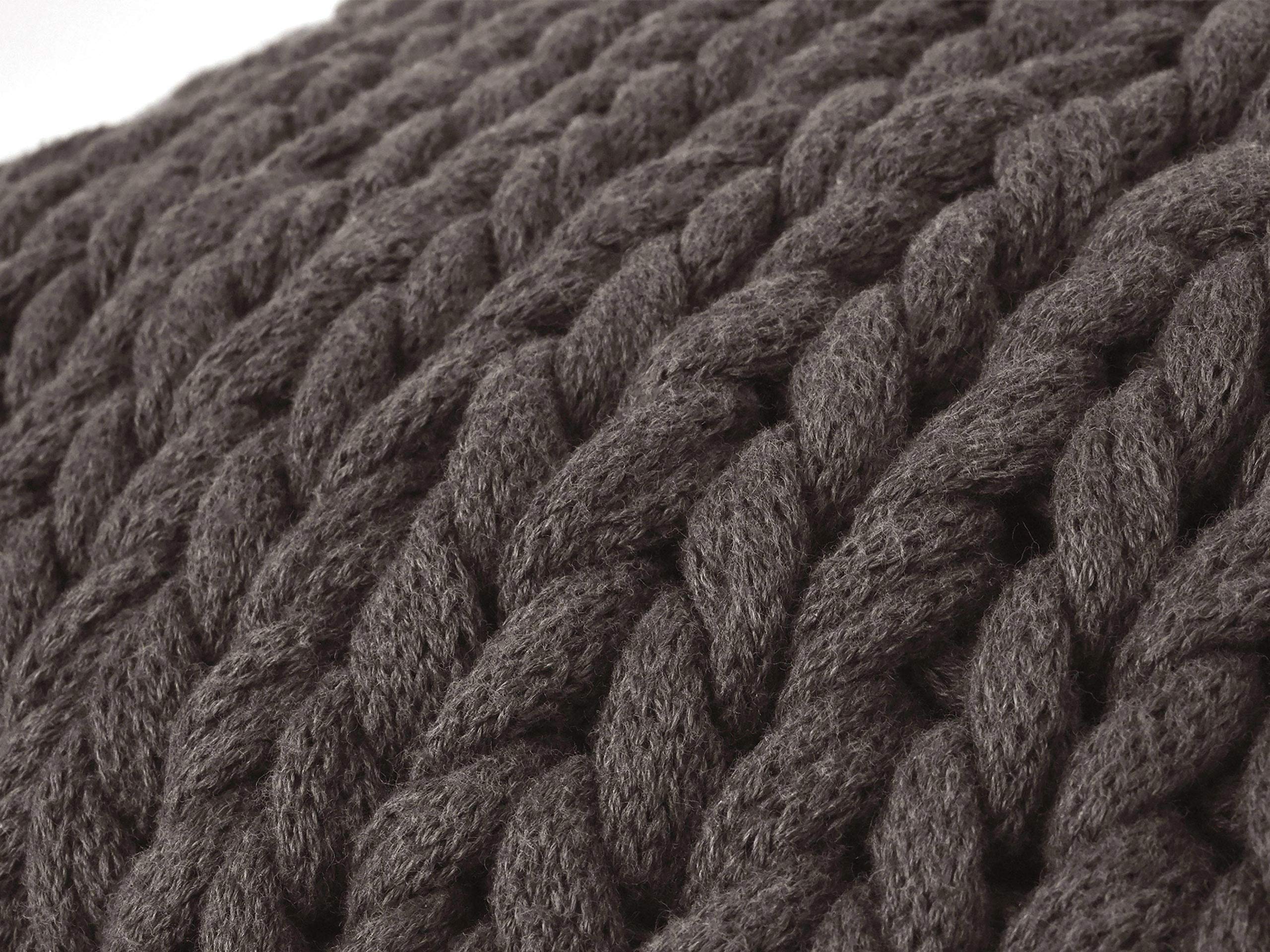 nielsen HOME Marlin gebreide kussensloop, 50x50 cm, crèmewit, 100% katoen, Oekotex