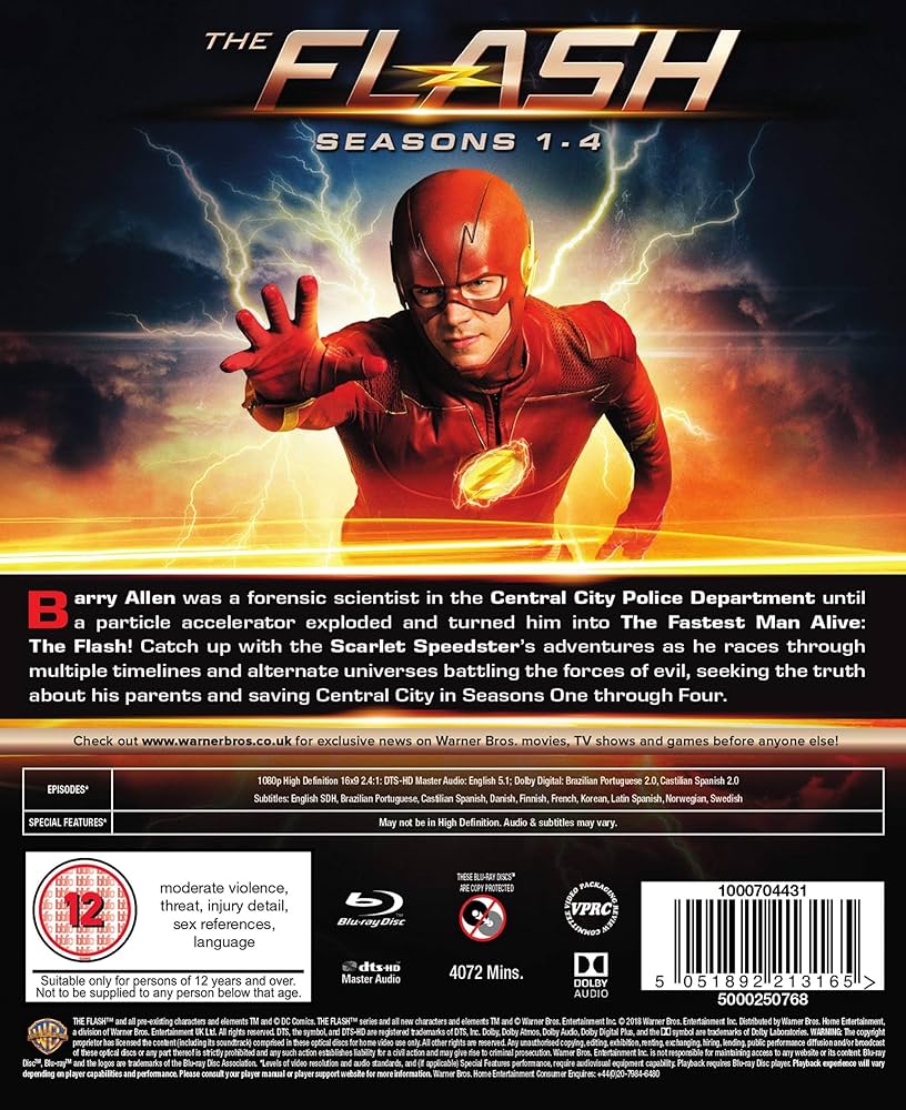 Flash S1-4 [Edizione: Regno Unito] [Blu-ray] [Import italien
